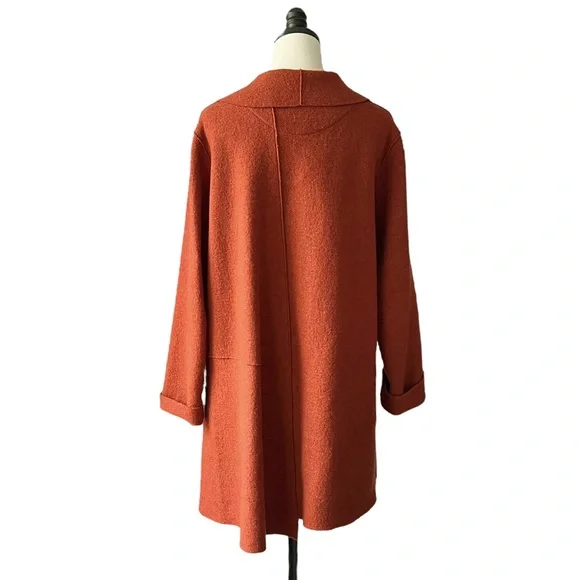Oska Boiled Wool Asymmetrical Rust CoatOSKA 4 (12/14)